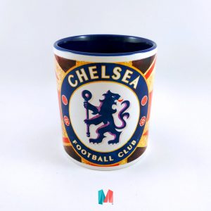 Futbol, mug personalizado con escudo de chelsea fc