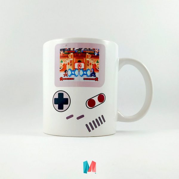 videojuego, mug personalizado con imagen de gameboy