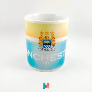 Manchester city, mug personalizado con escudo del City
