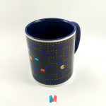 Mug Videojuegos Pacman Interior Azul