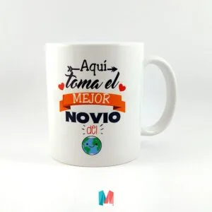 el mejor novio, mug personalizado