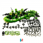 Lego, set de personajes Lego versión militar en lancha