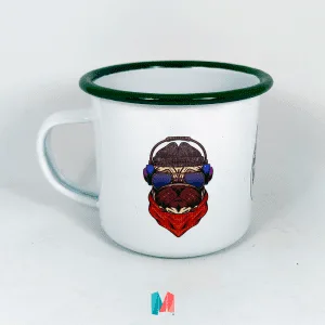 Mug Peltre Pug Hipster