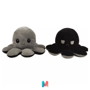 pulpo reversible gris negro